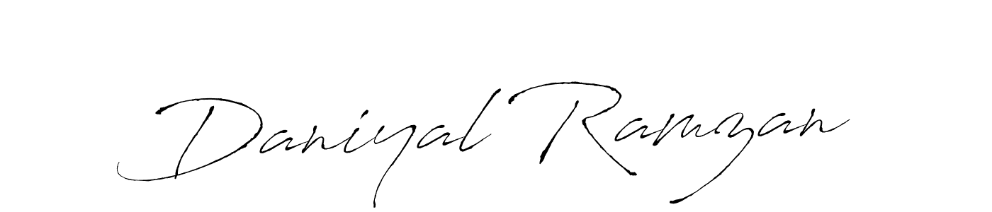 Design your own signature with our free online signature maker. With this signature software, you can create a handwritten (Antro_Vectra) signature for name Daniyal Ramzan. Daniyal Ramzan signature style 6 images and pictures png