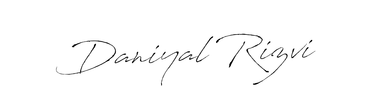Design your own signature with our free online signature maker. With this signature software, you can create a handwritten (Antro_Vectra) signature for name Daniyal Rizvi. Daniyal Rizvi signature style 6 images and pictures png