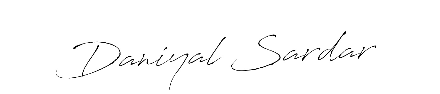 Create a beautiful signature design for name Daniyal Sardar. With this signature (Antro_Vectra) fonts, you can make a handwritten signature for free. Daniyal Sardar signature style 6 images and pictures png