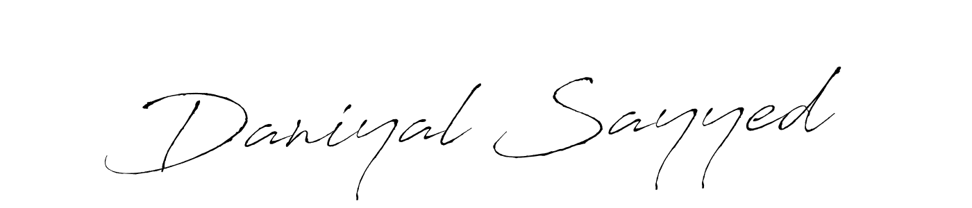 Also we have Daniyal Sayyed name is the best signature style. Create professional handwritten signature collection using Antro_Vectra autograph style. Daniyal Sayyed signature style 6 images and pictures png