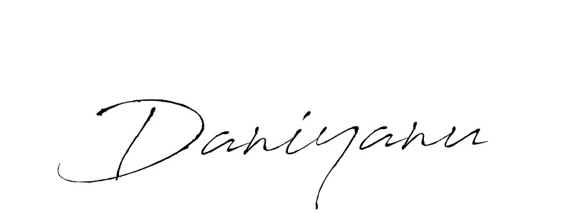 How to make Daniyanu name signature. Use Antro_Vectra style for creating short signs online. This is the latest handwritten sign. Daniyanu signature style 6 images and pictures png