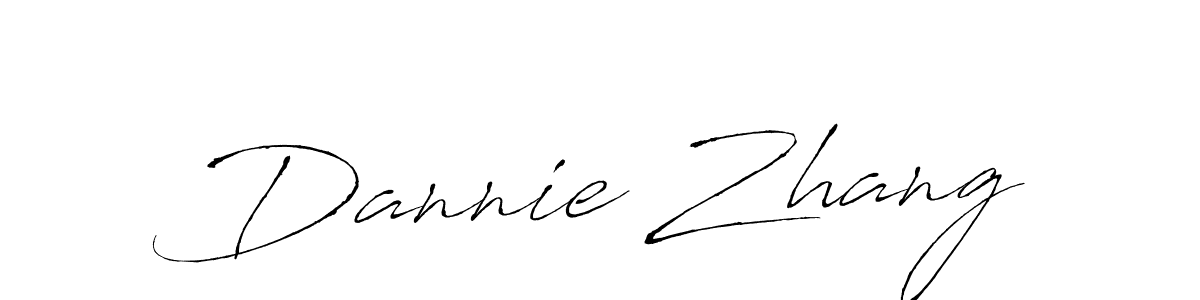 Dannie Zhang stylish signature style. Best Handwritten Sign (Antro_Vectra) for my name. Handwritten Signature Collection Ideas for my name Dannie Zhang. Dannie Zhang signature style 6 images and pictures png