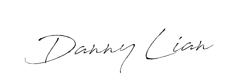 Design your own signature with our free online signature maker. With this signature software, you can create a handwritten (Antro_Vectra) signature for name Danny Lian. Danny Lian signature style 6 images and pictures png