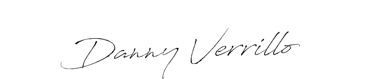 Design your own signature with our free online signature maker. With this signature software, you can create a handwritten (Antro_Vectra) signature for name Danny Verrillo. Danny Verrillo signature style 6 images and pictures png