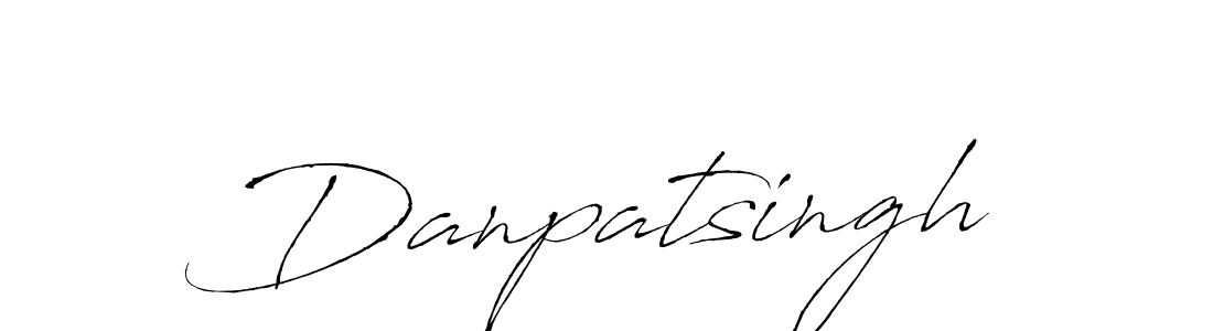 How to make Danpatsingh name signature. Use Antro_Vectra style for creating short signs online. This is the latest handwritten sign. Danpatsingh signature style 6 images and pictures png