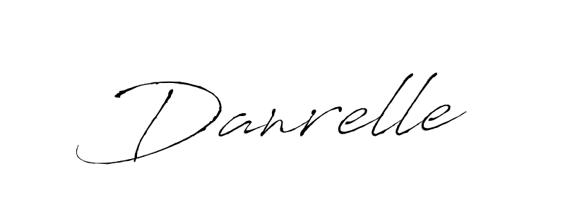 You should practise on your own different ways (Antro_Vectra) to write your name (Danrelle) in signature. don't let someone else do it for you. Danrelle signature style 6 images and pictures png