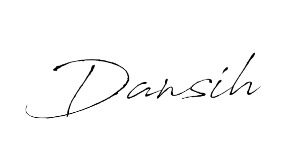 Design your own signature with our free online signature maker. With this signature software, you can create a handwritten (Antro_Vectra) signature for name Dansih. Dansih signature style 6 images and pictures png