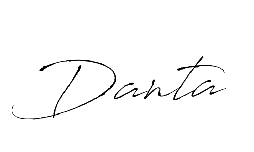 Also You can easily find your signature by using the search form. We will create Danta name handwritten signature images for you free of cost using Antro_Vectra sign style. Danta signature style 6 images and pictures png