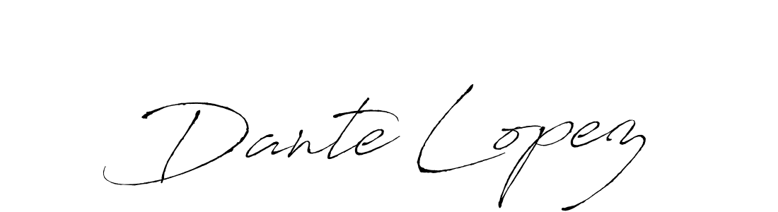 Dante Lopez stylish signature style. Best Handwritten Sign (Antro_Vectra) for my name. Handwritten Signature Collection Ideas for my name Dante Lopez. Dante Lopez signature style 6 images and pictures png