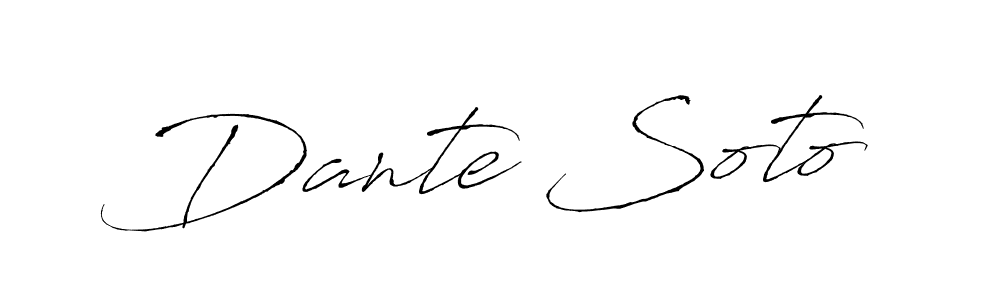 Also we have Dante Soto name is the best signature style. Create professional handwritten signature collection using Antro_Vectra autograph style. Dante Soto signature style 6 images and pictures png