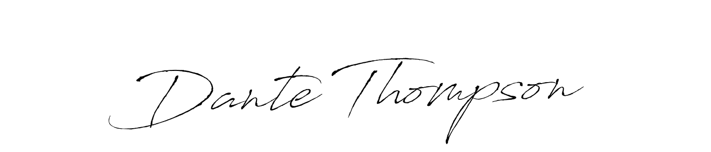 Create a beautiful signature design for name Dante Thompson. With this signature (Antro_Vectra) fonts, you can make a handwritten signature for free. Dante Thompson signature style 6 images and pictures png