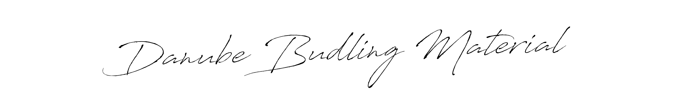 Create a beautiful signature design for name Danube Budling Material. With this signature (Antro_Vectra) fonts, you can make a handwritten signature for free. Danube Budling Material signature style 6 images and pictures png