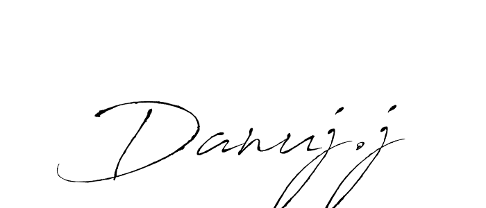 Create a beautiful signature design for name Danuj.j. With this signature (Antro_Vectra) fonts, you can make a handwritten signature for free. Danuj.j signature style 6 images and pictures png
