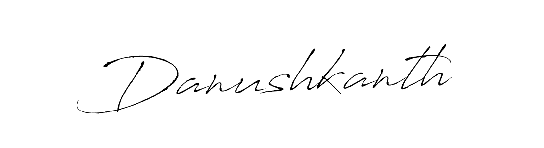The best way (Antro_Vectra) to make a short signature is to pick only two or three words in your name. The name Danushkanth include a total of six letters. For converting this name. Danushkanth signature style 6 images and pictures png