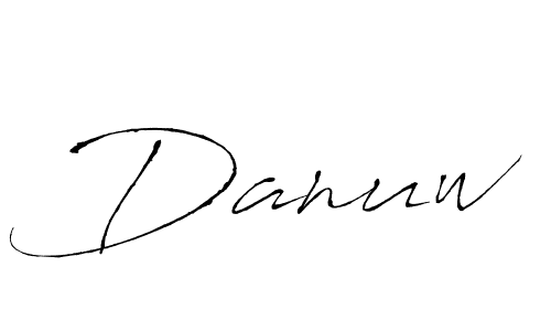 Make a short Danuw signature style. Manage your documents anywhere anytime using Antro_Vectra. Create and add eSignatures, submit forms, share and send files easily. Danuw signature style 6 images and pictures png