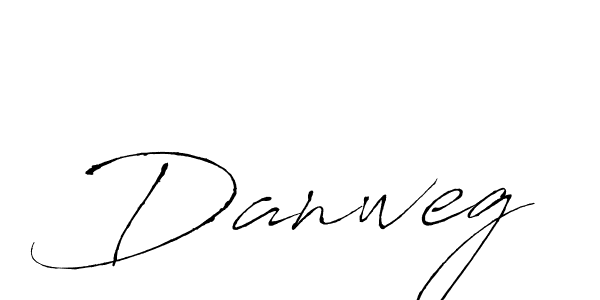 Danweg stylish signature style. Best Handwritten Sign (Antro_Vectra) for my name. Handwritten Signature Collection Ideas for my name Danweg. Danweg signature style 6 images and pictures png