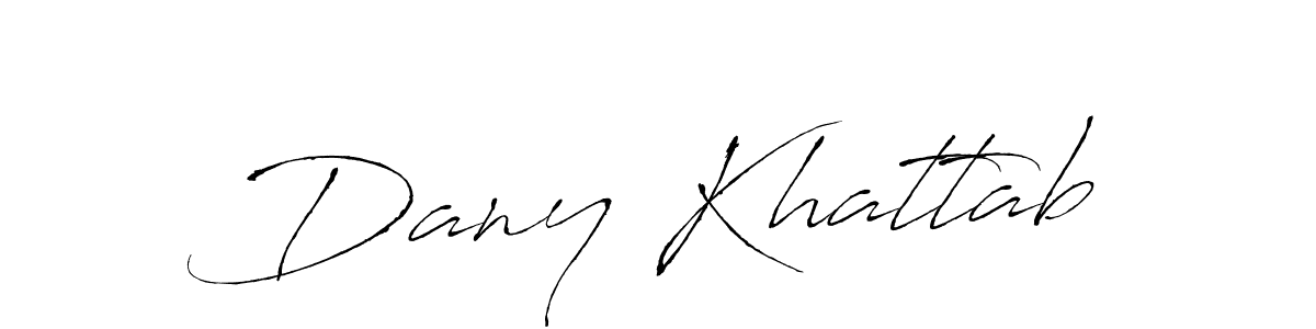 Design your own signature with our free online signature maker. With this signature software, you can create a handwritten (Antro_Vectra) signature for name Dany Khattab. Dany Khattab signature style 6 images and pictures png