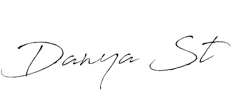 You should practise on your own different ways (Antro_Vectra) to write your name (Danya St) in signature. don't let someone else do it for you. Danya St signature style 6 images and pictures png