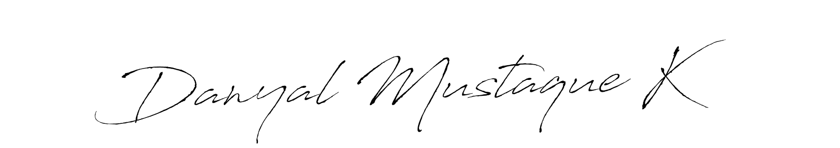 Antro_Vectra is a professional signature style that is perfect for those who want to add a touch of class to their signature. It is also a great choice for those who want to make their signature more unique. Get Danyal Mustaque K name to fancy signature for free. Danyal Mustaque K signature style 6 images and pictures png