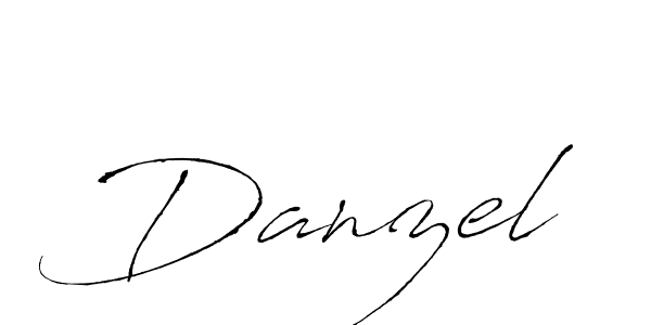 Use a signature maker to create a handwritten signature online. With this signature software, you can design (Antro_Vectra) your own signature for name Danzel. Danzel signature style 6 images and pictures png