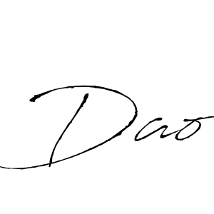 Make a beautiful signature design for name Dao. With this signature (Antro_Vectra) style, you can create a handwritten signature for free. Dao signature style 6 images and pictures png