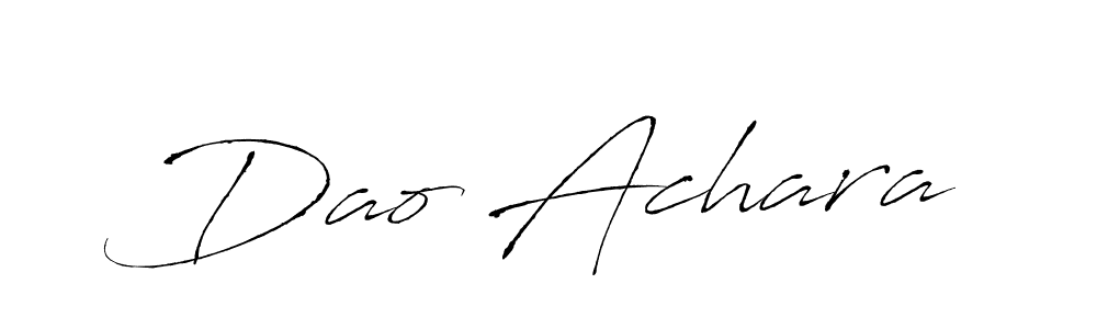 The best way (Antro_Vectra) to make a short signature is to pick only two or three words in your name. The name Dao Achara include a total of six letters. For converting this name. Dao Achara signature style 6 images and pictures png