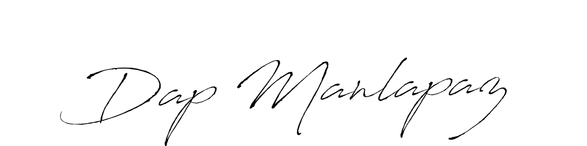 How to make Dap Manlapaz name signature. Use Antro_Vectra style for creating short signs online. This is the latest handwritten sign. Dap Manlapaz signature style 6 images and pictures png