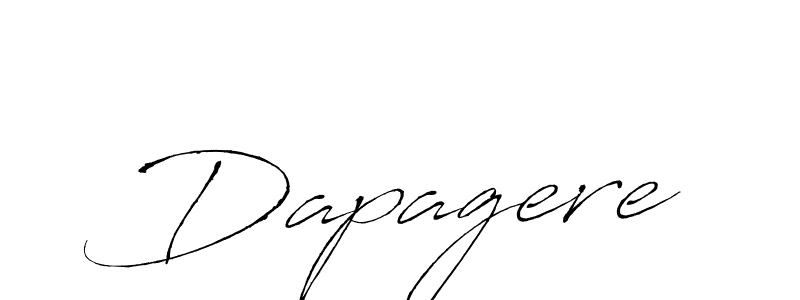 How to make Dapagere name signature. Use Antro_Vectra style for creating short signs online. This is the latest handwritten sign. Dapagere signature style 6 images and pictures png