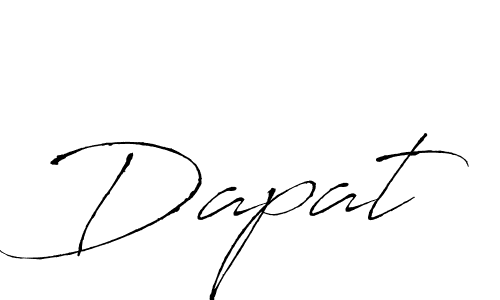 Similarly Antro_Vectra is the best handwritten signature design. Signature creator online .You can use it as an online autograph creator for name Dapat. Dapat signature style 6 images and pictures png