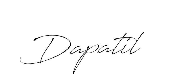 How to make Dapatil signature? Antro_Vectra is a professional autograph style. Create handwritten signature for Dapatil name. Dapatil signature style 6 images and pictures png