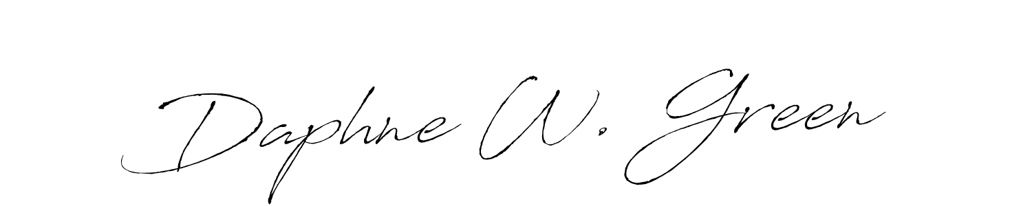 Make a beautiful signature design for name Daphne W. Green. Use this online signature maker to create a handwritten signature for free. Daphne W. Green signature style 6 images and pictures png