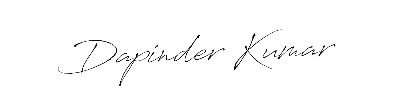 How to make Dapinder Kumar signature? Antro_Vectra is a professional autograph style. Create handwritten signature for Dapinder Kumar name. Dapinder Kumar signature style 6 images and pictures png