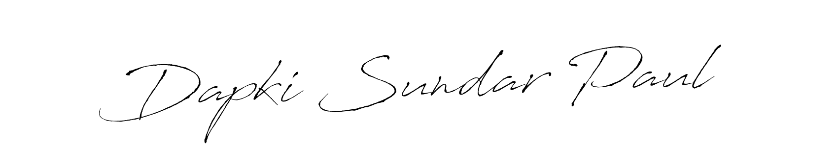 How to make Dapki Sundar Paul signature? Antro_Vectra is a professional autograph style. Create handwritten signature for Dapki Sundar Paul name. Dapki Sundar Paul signature style 6 images and pictures png