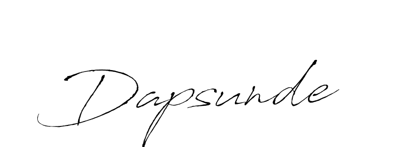 Design your own signature with our free online signature maker. With this signature software, you can create a handwritten (Antro_Vectra) signature for name Dapsunde. Dapsunde signature style 6 images and pictures png