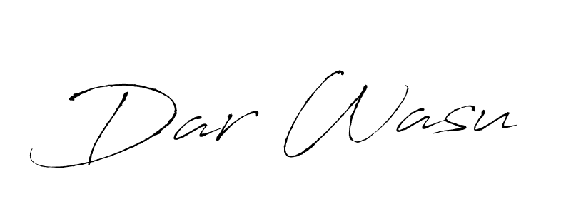 Design your own signature with our free online signature maker. With this signature software, you can create a handwritten (Antro_Vectra) signature for name Dar Wasu. Dar Wasu signature style 6 images and pictures png