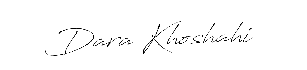 Make a beautiful signature design for name Dara Khoshahi. With this signature (Antro_Vectra) style, you can create a handwritten signature for free. Dara Khoshahi signature style 6 images and pictures png