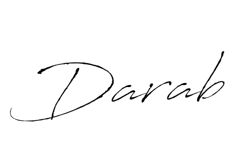 Use a signature maker to create a handwritten signature online. With this signature software, you can design (Antro_Vectra) your own signature for name Darab. Darab signature style 6 images and pictures png