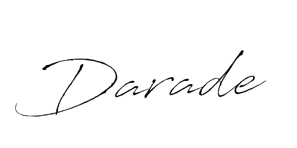 Antro_Vectra is a professional signature style that is perfect for those who want to add a touch of class to their signature. It is also a great choice for those who want to make their signature more unique. Get Darade name to fancy signature for free. Darade signature style 6 images and pictures png