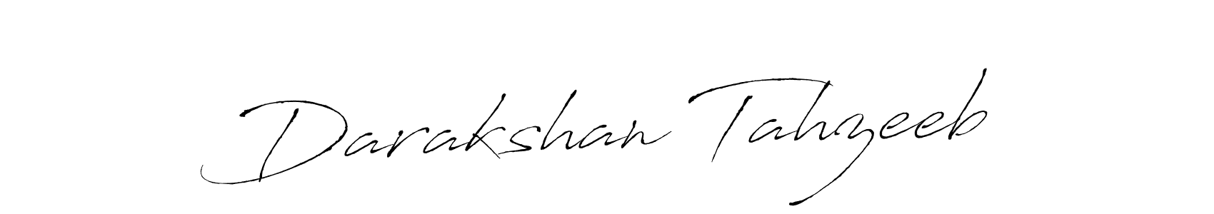 Use a signature maker to create a handwritten signature online. With this signature software, you can design (Antro_Vectra) your own signature for name Darakshan Tahzeeb. Darakshan Tahzeeb signature style 6 images and pictures png