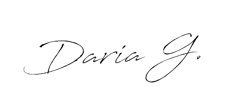 Daria G. stylish signature style. Best Handwritten Sign (Antro_Vectra) for my name. Handwritten Signature Collection Ideas for my name Daria G.. Daria G. signature style 6 images and pictures png