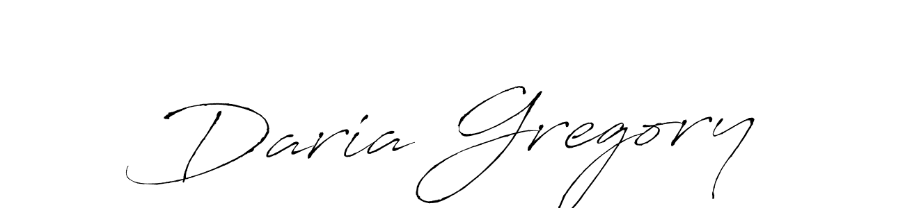 Daria Gregory stylish signature style. Best Handwritten Sign (Antro_Vectra) for my name. Handwritten Signature Collection Ideas for my name Daria Gregory. Daria Gregory signature style 6 images and pictures png