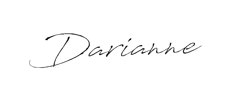 Design your own signature with our free online signature maker. With this signature software, you can create a handwritten (Antro_Vectra) signature for name Darianne. Darianne signature style 6 images and pictures png