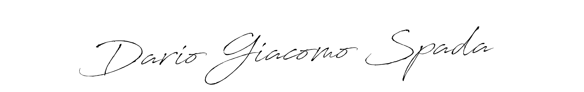 Create a beautiful signature design for name Dario Giacomo Spada. With this signature (Antro_Vectra) fonts, you can make a handwritten signature for free. Dario Giacomo Spada signature style 6 images and pictures png