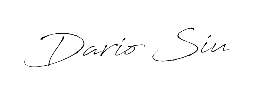 You should practise on your own different ways (Antro_Vectra) to write your name (Dario Siu) in signature. don't let someone else do it for you. Dario Siu signature style 6 images and pictures png