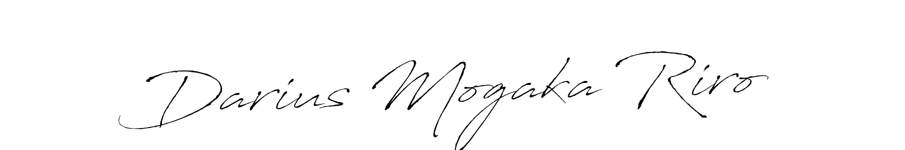 Make a beautiful signature design for name Darius Mogaka Riro. With this signature (Antro_Vectra) style, you can create a handwritten signature for free. Darius Mogaka Riro signature style 6 images and pictures png