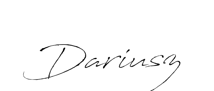 How to make Dariusz signature? Antro_Vectra is a professional autograph style. Create handwritten signature for Dariusz name. Dariusz signature style 6 images and pictures png