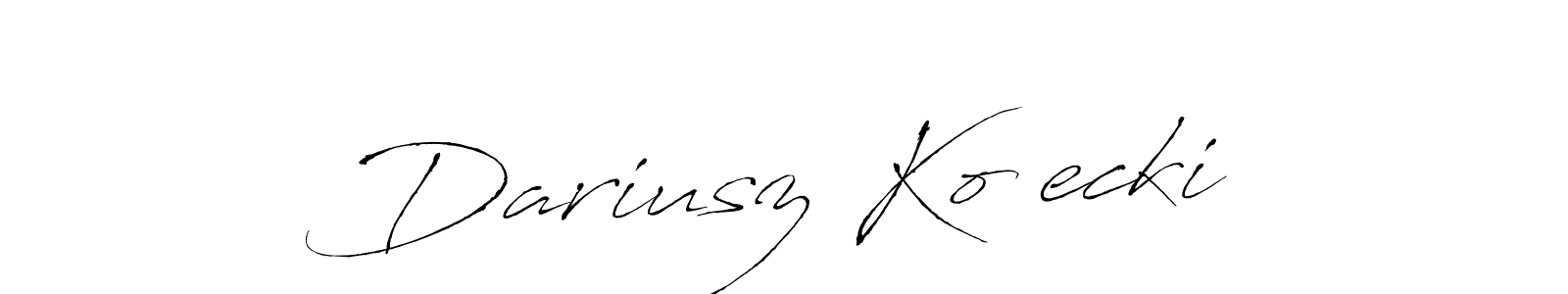 The best way (Antro_Vectra) to make a short signature is to pick only two or three words in your name. The name Dariusz Kołecki include a total of six letters. For converting this name. Dariusz Kołecki signature style 6 images and pictures png