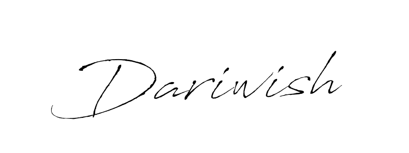 Create a beautiful signature design for name Dariwish. With this signature (Antro_Vectra) fonts, you can make a handwritten signature for free. Dariwish signature style 6 images and pictures png