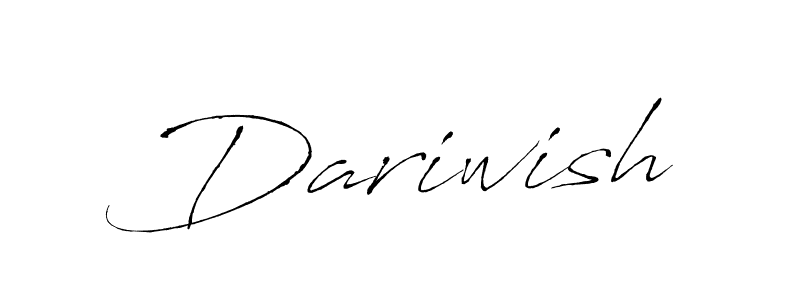 Antro_Vectra is a professional signature style that is perfect for those who want to add a touch of class to their signature. It is also a great choice for those who want to make their signature more unique. Get Dariwish name to fancy signature for free. Dariwish signature style 6 images and pictures png