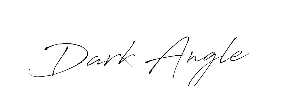 How to make Dark Angle signature? Antro_Vectra is a professional autograph style. Create handwritten signature for Dark Angle name. Dark Angle signature style 6 images and pictures png